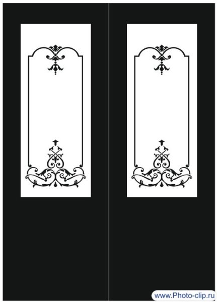 Трафарет на дверь