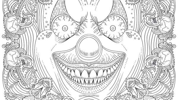 Жуткие раскраски