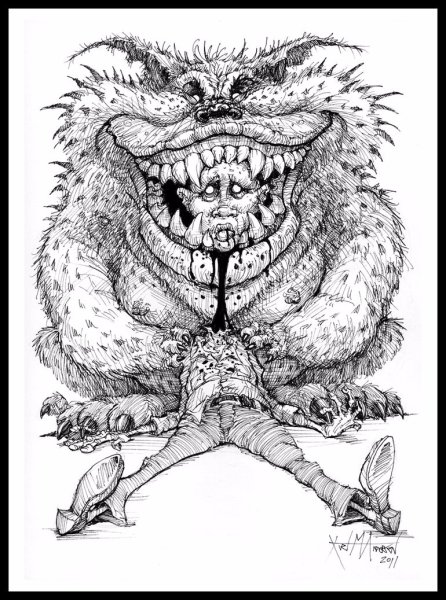 Раскраски антистресс страшные