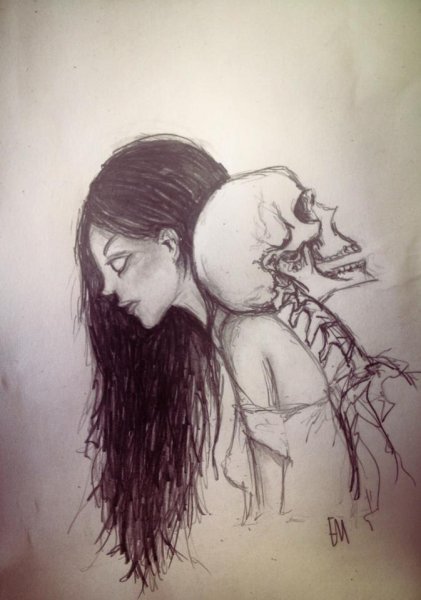 Необычные страшные рисунки