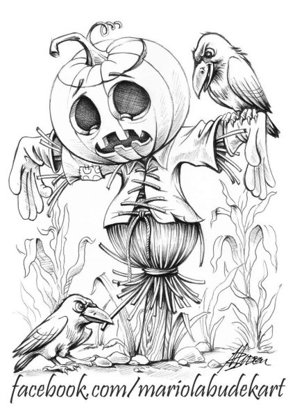 Inktober Хэллоуин