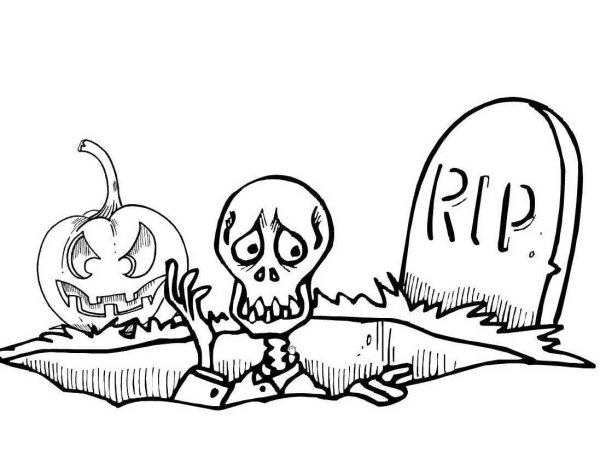 Раскраска Хэллоуин