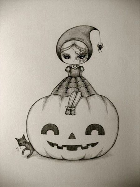 Срисовки на Хэллоуин