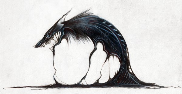 Страшные лисы арт