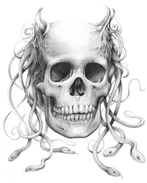 Череп в шутовском колпаке