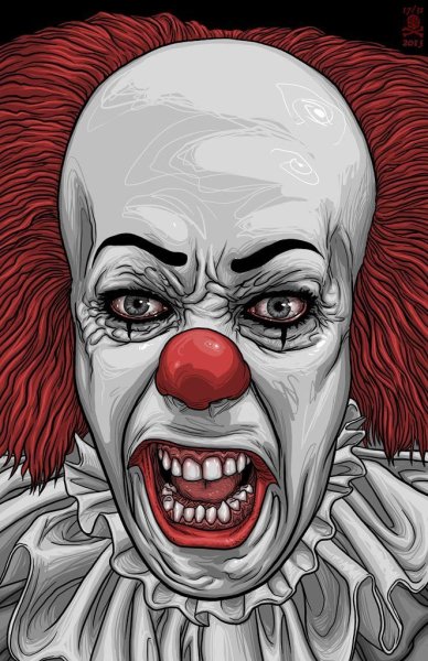 Клоун ПЕННИВАЙЗ рисовать