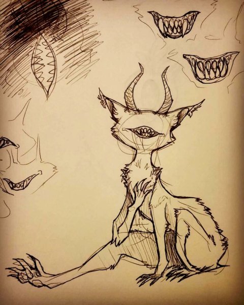 Страшные существа для срисовки