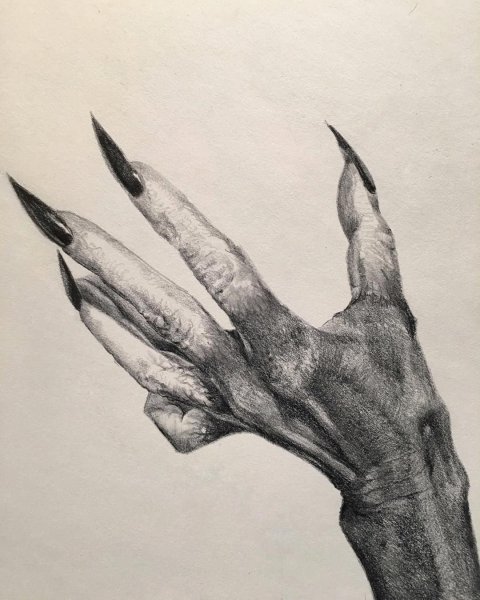 Рука демона эскиз