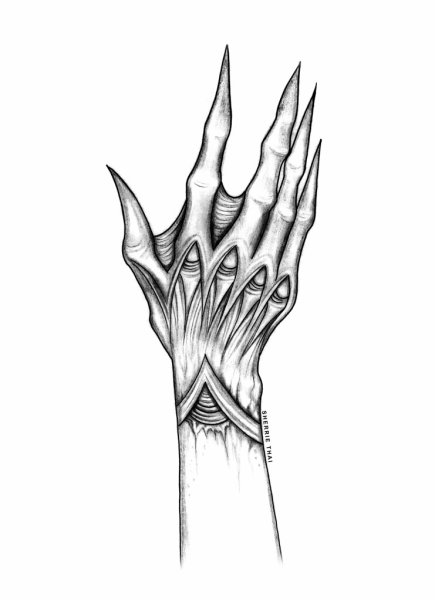 Рука монстра эскиз