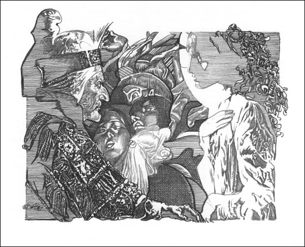 Страшная месть Гоголь иллюстрации