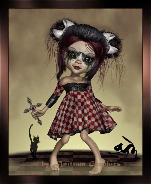 Раскраска кукла Чаки