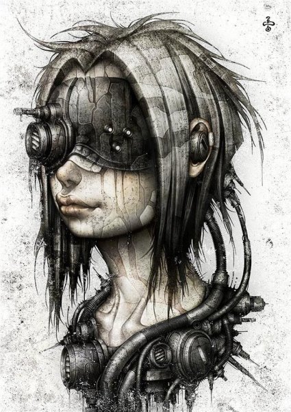 Мрачный стиль рисования