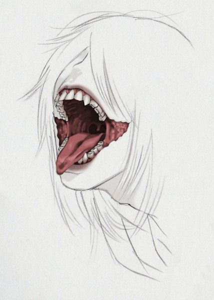 Рот для рисования убийцы