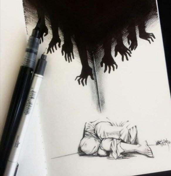 Безглазый Джек рисунки карандашом