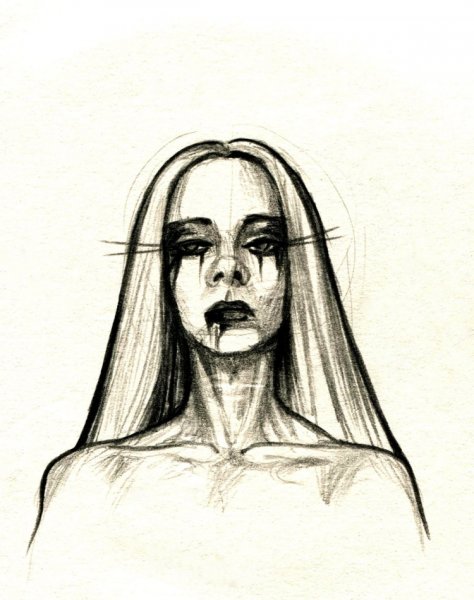 Страшные картины карандашом