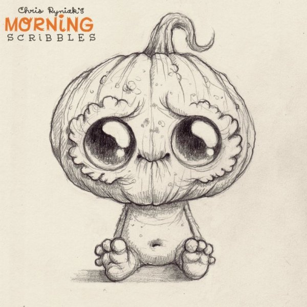 Жуткие существа карандашом