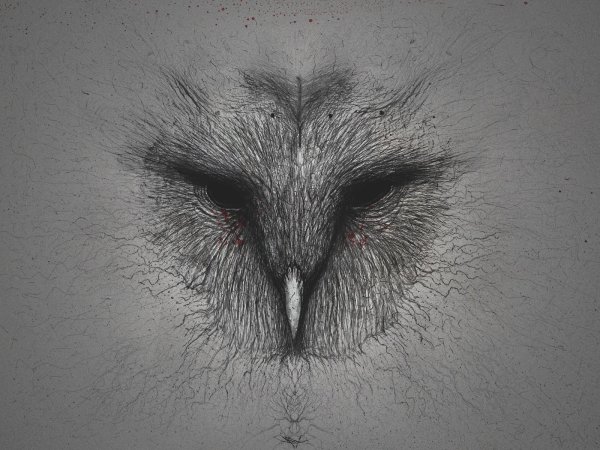 Страшный Филин рисунок