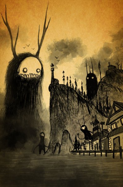 Джон Кенн монстры иллюстрации