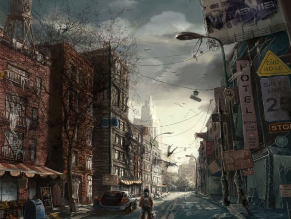 Пейзаж кладбища