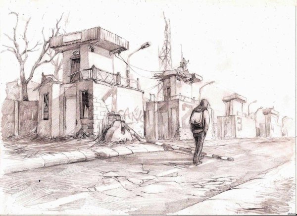 Мрачный заброшенный город