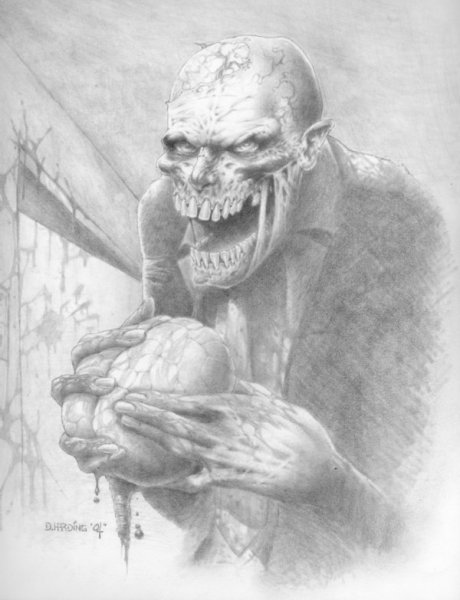 Страшные картины карандашом