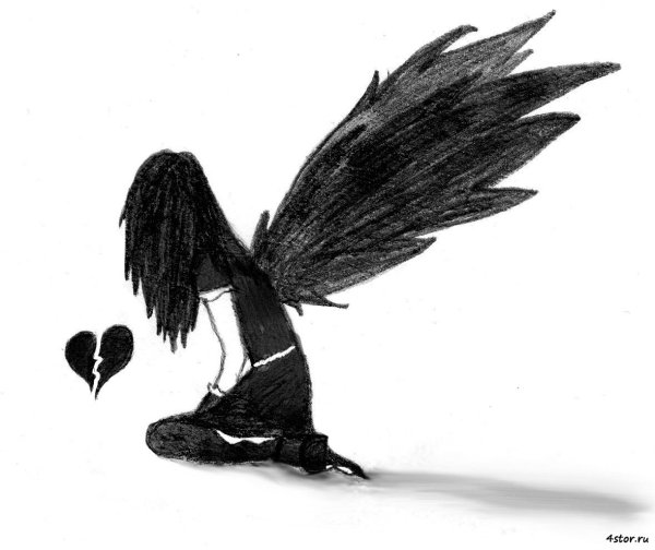 Нарисовать девушку с крыльями