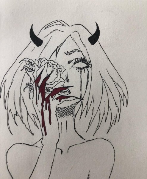 Рисунки карандашом грустные