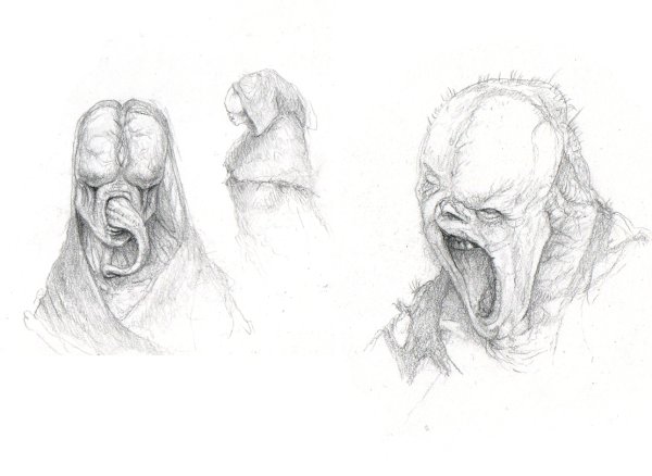 Рисунки страшных монстров