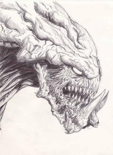 Страшные рисунки для срисовки