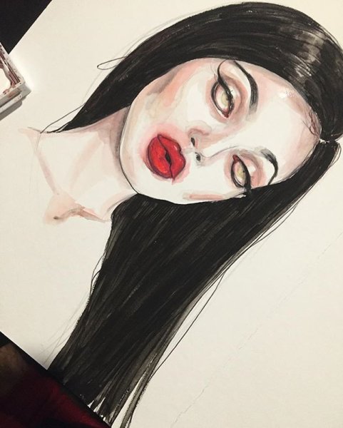 Санта Муэрте раскраска