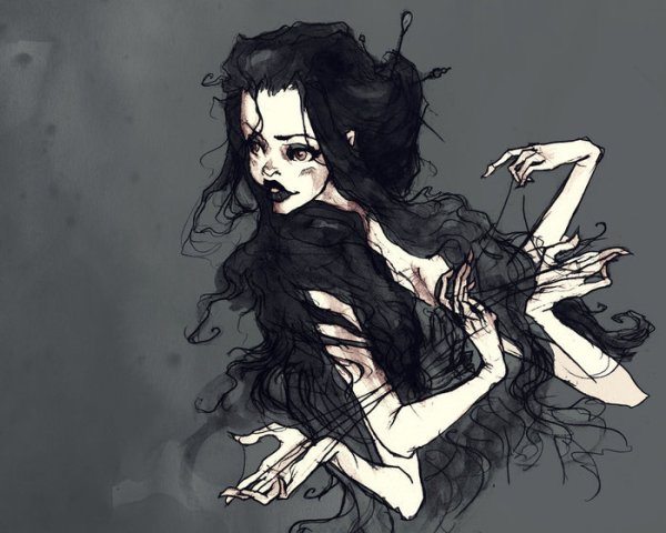 Жуткие рисунки для срисовки