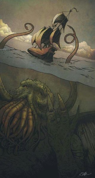 Тату осьминог Кракен