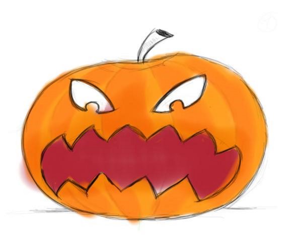 Ужасная тыква иллюстрация