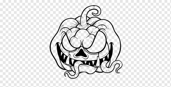 Тыква тату эскиз