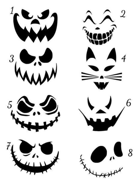 Рожицы для Хэллоуина