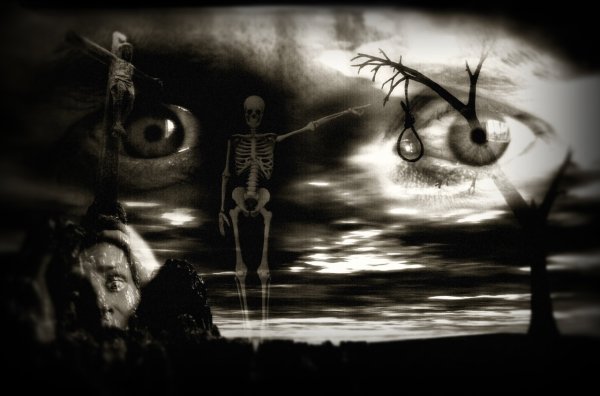 Ужасный монстр рисунок