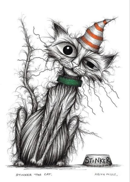 Чеширский кот и Алиса хоррор