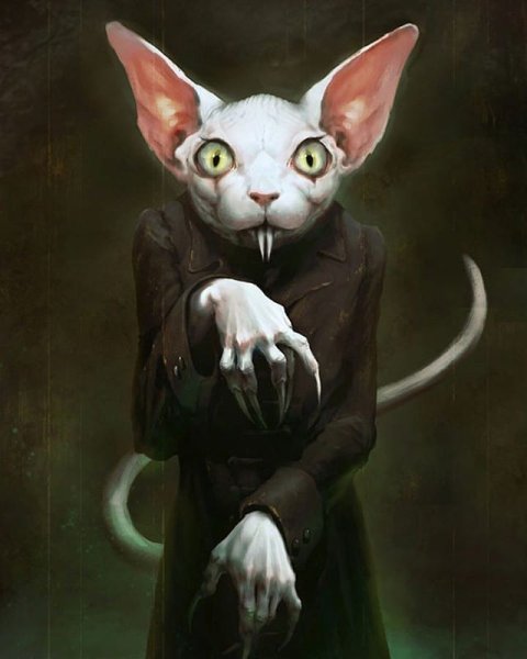 Кот Дракула арт