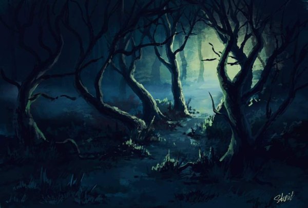 Страшный лес фэнтези