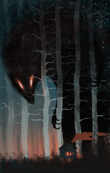 Страшный лес арт