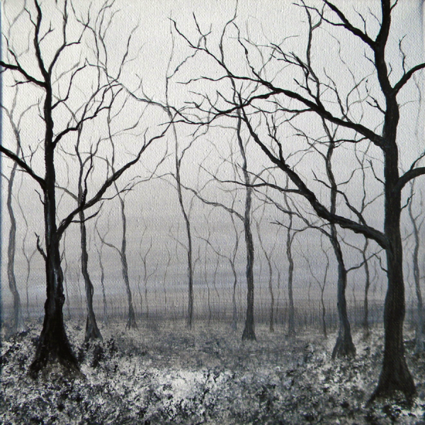 Акварель страшный лес