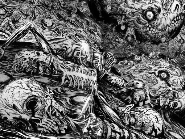 Психоделика черно белая