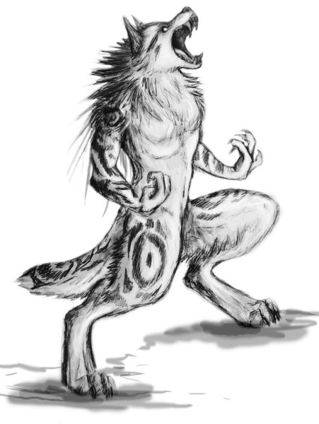 Черный Вольф Вольф человек волк