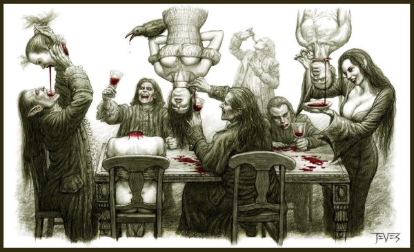 Кровавое пиршество вампиров