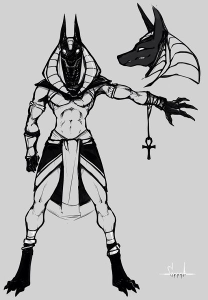 Рис Бога Анубиса