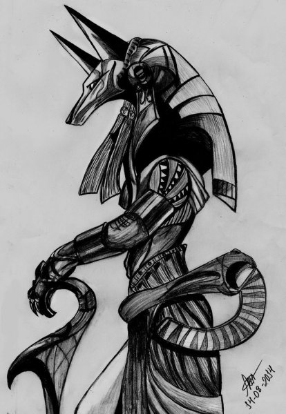 Анубис тату эскизы на предплечье