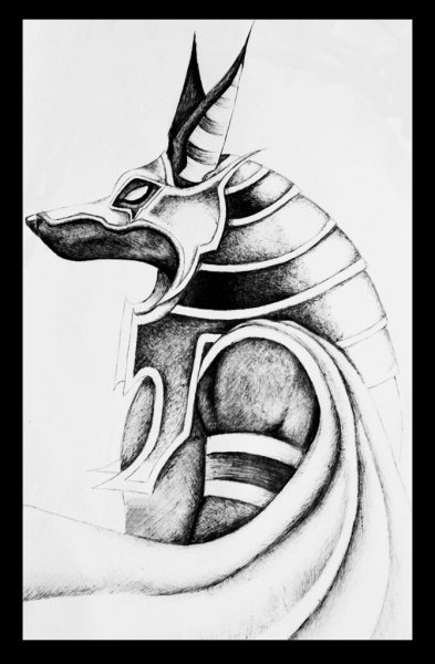 Анубис раскраска