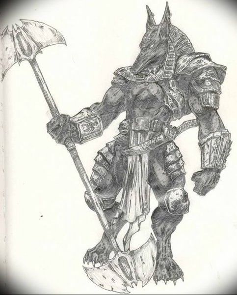 Эскизы на тату Анубис эскизы руке