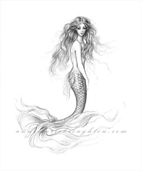 Русалка эскиз