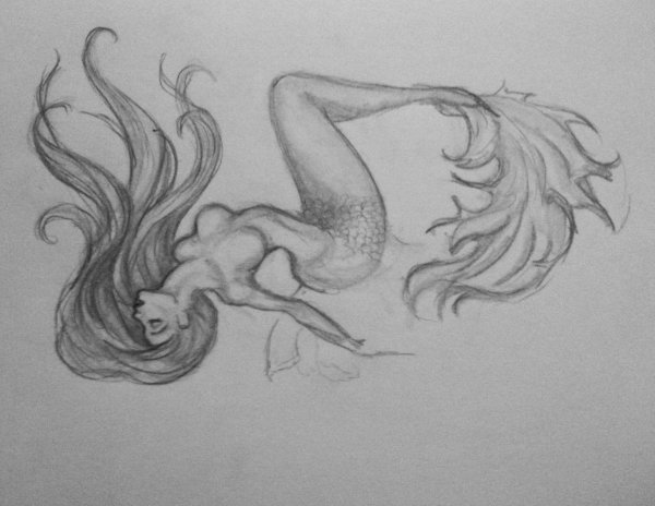Русалка эскиз
